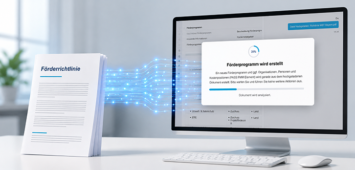 PASS erweitert Fördermittelmanager um KI-Service PASS erweitert Fördermittelmanager um KI-Service
